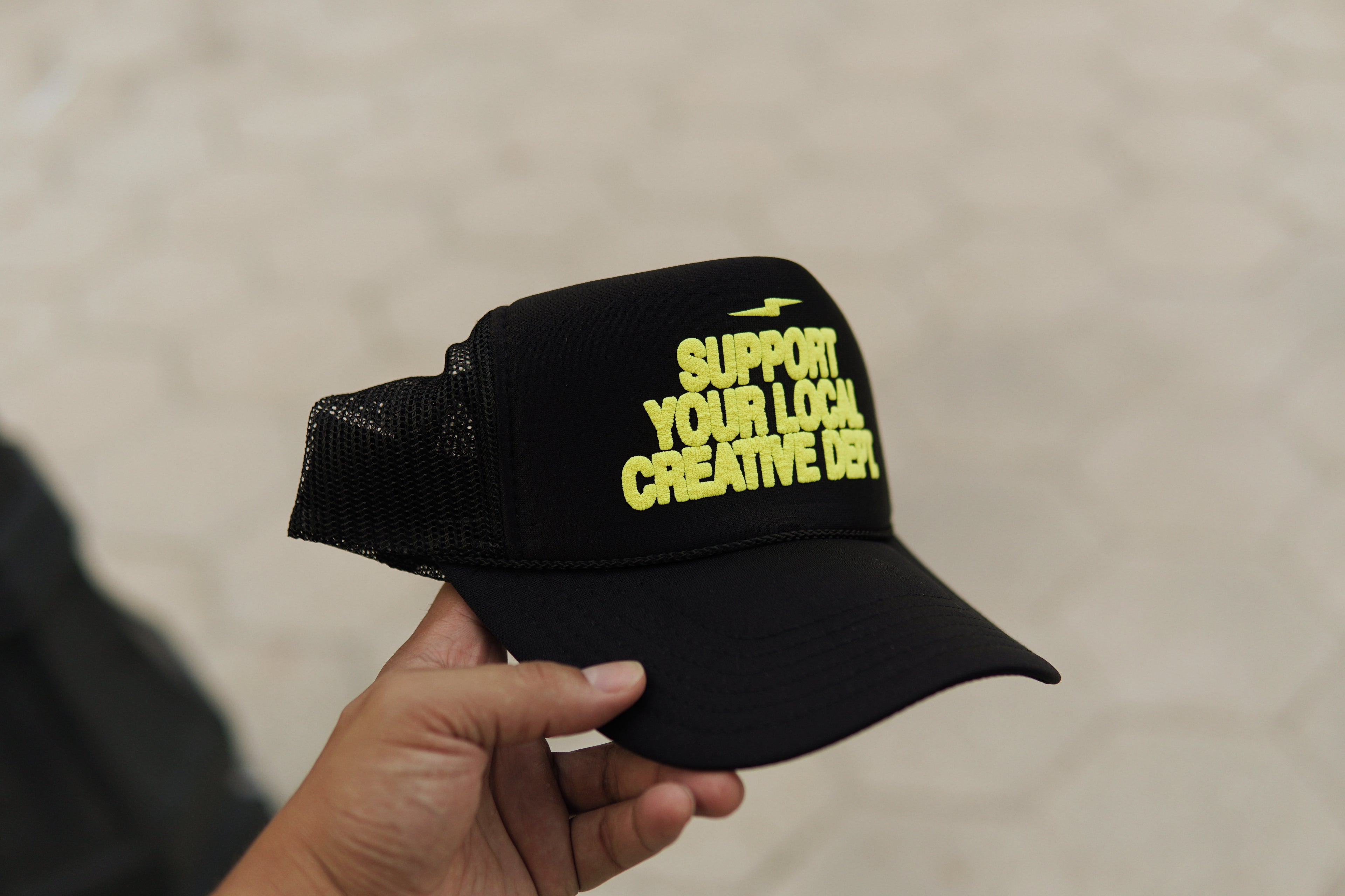 SUPPORT YOUR LOCAL CREATIVE DEPT. TRUCKER